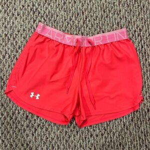 Under Armour Women's Bold Red Athletic Shorts